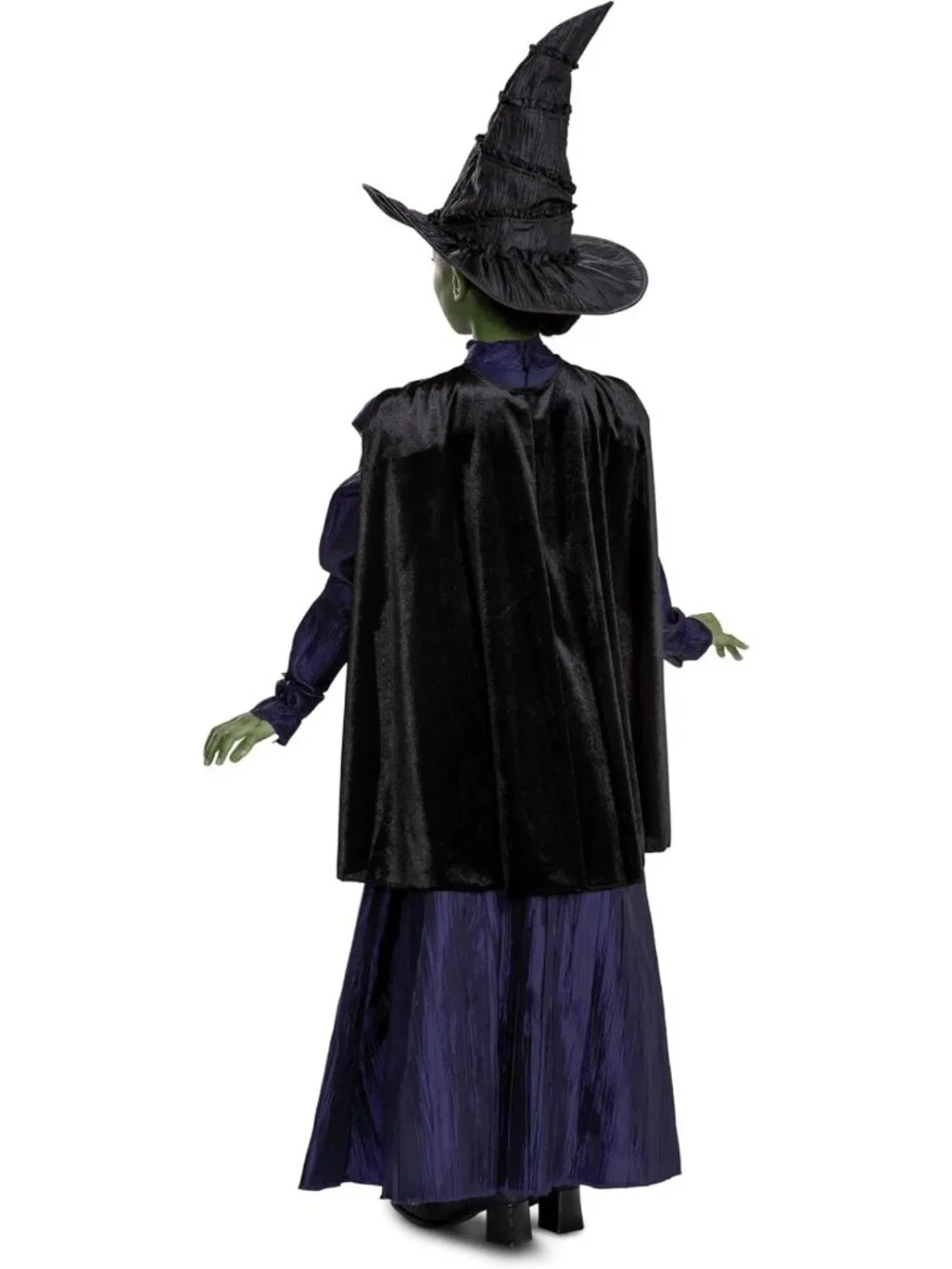 Deluxe Wicked Elphaba Costume for Girls - Cape & Hat Set, Kids Size 3T-4T